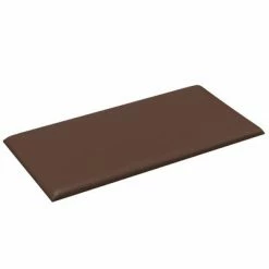 VidaXL Panneaux muraux 12 pcs Marron 30x15 cm Similicuir 0,54 m² -Matériaux de construction Soldes image 4 343777