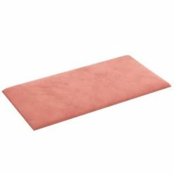 VidaXL Panneaux muraux 12 pcs Rose 30x15 cm Velours 0,54 m² -Matériaux de construction Soldes image 4 343782