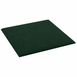 VidaXL Panneaux muraux 12 pcs Vert foncé 30x30 cm Tissu 1,08 m² -Matériaux de construction Soldes image 4 343793