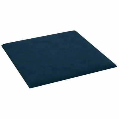 VidaXL Panneaux muraux 12 pcs Bleu 30x30 cm Velours 1,08 m² 6 VidaXL Panneaux muraux 12 pcs Bleu 30x30 cm Velours 1,08 m² – Image 4