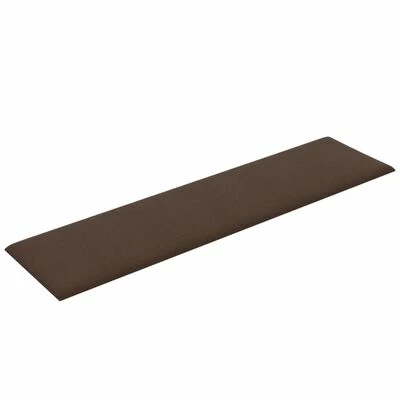 VidaXL Panneaux muraux 12 pcs Marron 60x15 cm Tissu 1,08 m² 6 VidaXL Panneaux muraux 12 pcs Marron 60x15 cm Tissu 1,08 m² – Image 4