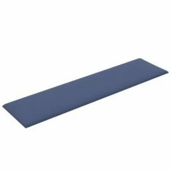 VidaXL Panneaux muraux 12 pcs Bleu 60x15 cm Tissu 1,08 m² -Matériaux de construction Soldes image 4 343826
