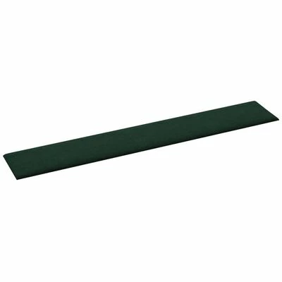 VidaXL Panneaux muraux 12 pcs Vert foncé 90x15 cm Tissu 1,62 m² 6 VidaXL Panneaux muraux 12 pcs Vert foncé 90x15 cm Tissu 1,62 m² – Image 4