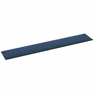 VidaXL Panneaux muraux 12 pcs Bleu 90x15 cm Tissu 1,62 m² 6 VidaXL Panneaux muraux 12 pcs Bleu 90x15 cm Tissu 1,62 m² – Image 4