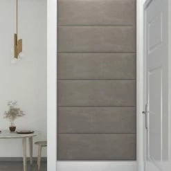 VidaXL Panneaux muraux 12 pcs Gris clair 90x30 cm Velours 3,24 m² 11 VidaXL Panneaux muraux 12 pcs Gris clair 90x30 cm Velours 3,24 m² -Matériaux de construction Soldes image 4 343919
