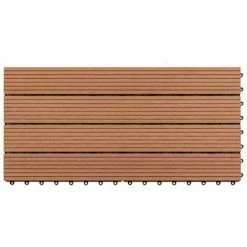VidaXL Dalles WPC 60x30 cm 6 pcs 1m² Marron -Matériaux de construction Soldes image 4 49055