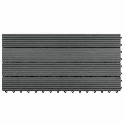 VidaXL Dalles WPC 60x30 cm 6 pcs 1m² Gris 11 VidaXL Dalles WPC 60x30 cm 6 pcs 1m² Gris -Matériaux de construction Soldes image 4 49056