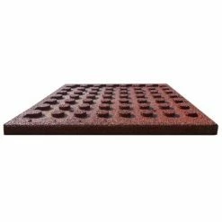 VidaXL Carreaux de protection antichoc 6pcs Caoutchouc 50x50x3cm Rouge -Matériaux de construction Soldes image 4 91786