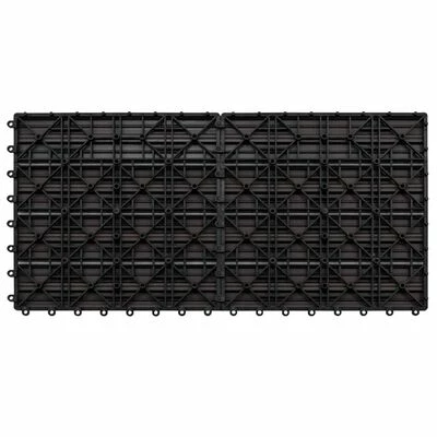VidaXL Carreaux de terrasse 6 pcs WPC 60x30 cm 1,08 m² Marron foncé 7 VidaXL Carreaux de terrasse 6 pcs WPC 60x30 cm 1,08 m² Marron foncé – Image 5