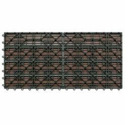 VidaXL Carreaux de terrasse 6 pcs WPC 60x30 cm 1,08 m² Marron 12 VidaXL Carreaux de terrasse 6 pcs WPC 60x30 cm 1,08 m² Marron -Matériaux de construction Soldes image 5 149028