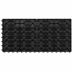 VidaXL Carreaux de terrasse 6 pcs WPC 60x30 cm 1,08 m² Noir 12 VidaXL Carreaux de terrasse 6 pcs WPC 60x30 cm 1,08 m² Noir -Matériaux de construction Soldes image 5 149029
