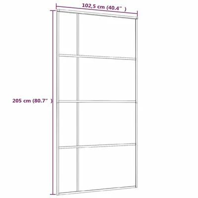 VidaXL Porte coulissante Verre ESG dépoli aluminium 102,5x205 cm Blanc 7 VidaXL Porte coulissante Verre ESG dépoli aluminium 102,5x205 cm Blanc – Image 5
