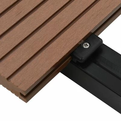 VidaXL Panneau de terrasse et accessoires WPC 16 m² 2,2 m Marron clair 7 VidaXL Panneau de terrasse et accessoires WPC 16 m² 2,2 m Marron clair – Image 5