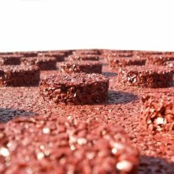 VidaXL Carreaux de protection antichoc 24pc Caoutchouc 50x50x3cm Rouge -Matériaux de construction Soldes image 5 276272