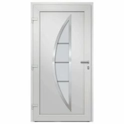 VidaXL Porte d'entrée Blanc 108x208 cm -Matériaux de construction Soldes image 5 279204