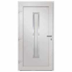 VidaXL Porte d'entrée Blanc 98x208 cm -Matériaux de construction Soldes image 5 279226