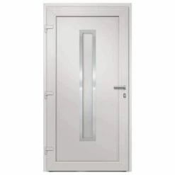 VidaXL Porte d'entrée Blanc 108x208 cm 12 VidaXL Porte d'entrée Blanc 108x208 cm -Matériaux de construction Soldes image 5 279228
