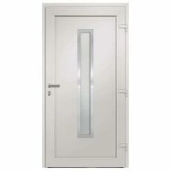 VidaXL Porte d'entrée Blanc 98x200 cm -Matériaux de construction Soldes image 5 279231