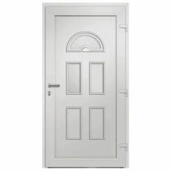 VidaXL Porte d'entrée Blanc 88x208 cm -Matériaux de construction Soldes image 5 279256