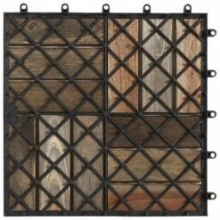 VidaXL Carreaux de terrasse 30pcs Délavage gris 30x30 cm Acacia solide 12 VidaXL Carreaux de terrasse 30pcs Délavage gris 30x30 cm Acacia solide -Matériaux de construction Soldes image 5 3054435