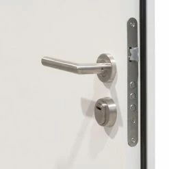 VidaXL Porte d'entrée Aluminium Blanc 100x200 cm -Matériaux de construction Soldes image 5 3059683