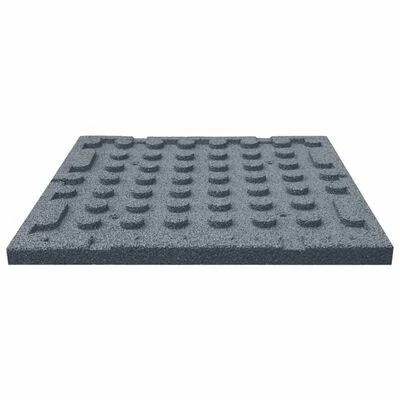 VidaXL Carreaux de protection antichoc 18pcs Caoutchouc 50x50x3cm Gris 7 VidaXL Carreaux de protection antichoc 18pcs Caoutchouc 50x50x3cm Gris – Image 5