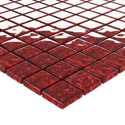 VidaXL Carreaux mosaïque 22 pcs Rouge 30x30 cm Verre 7 VidaXL Carreaux mosaïque 22 pcs Rouge 30x30 cm Verre – Image 5