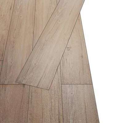 VidaXL Planches de plancher PVC autoadhésif 2,51 m² 2 mm Marron chêne 7 VidaXL Planches de plancher PVC autoadhésif 2,51 m² 2 mm Marron chêne – Image 5