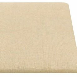VidaXL Panneaux muraux 12 pcs Crème 30x15 cm Tissu 0,54 m² -Matériaux de construction Soldes image 5 343760