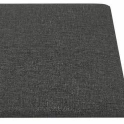 VidaXL Panneaux muraux 12 pcs Gris foncé 30x15 cm Tissu 0,54 m² -Matériaux de construction Soldes image 5 343762