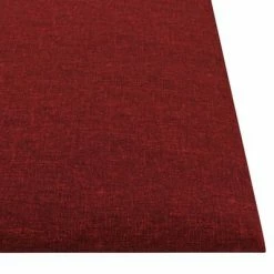 VidaXL Panneaux muraux 12 pcs Rouge bordeaux 30x30 cm Tissu 1,08 m² -Matériaux de construction Soldes image 5 343792