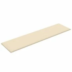 VidaXL Panneaux muraux 12 pcs Crème 60x15 cm Tissu 1,08 m² -Matériaux de construction Soldes image 5 343816