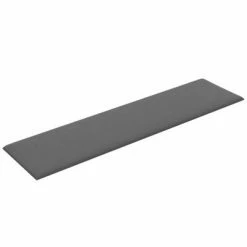 VidaXL Panneaux muraux 12 pcs Gris clair 60x15 cm Tissu 1,08 m² -Matériaux de construction Soldes image 5 343817