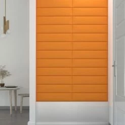 VidaXL Panneaux muraux 12 pcs Jaune foncé 60x15 cm Tissu 1,08 m² 12 VidaXL Panneaux muraux 12 pcs Jaune foncé 60x15 cm Tissu 1,08 m² -Matériaux de construction Soldes image 5 343825