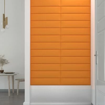 VidaXL Panneaux muraux 12 pcs Jaune foncé 60x15 cm Tissu 1,08 m² 7 VidaXL Panneaux muraux 12 pcs Jaune foncé 60x15 cm Tissu 1,08 m² – Image 5