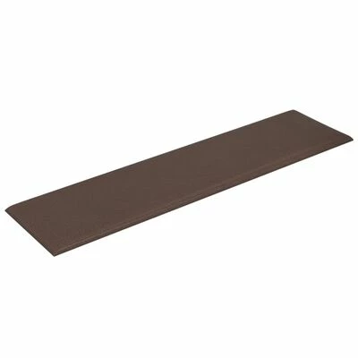 VidaXL Panneaux muraux 12 pcs Marron 60x15 cm Similicuir 1,08 m² 6 VidaXL Panneaux muraux 12 pcs Marron 60x15 cm Similicuir 1,08 m² – Image 5