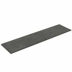 VidaXL Panneaux muraux 12 pcs Gris foncé 60x15 cm Velours 1,08 m² -Matériaux de construction Soldes image 5 343836