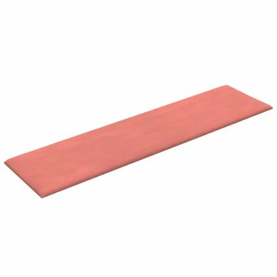 VidaXL Panneaux muraux 12 pcs Rose 60x15 cm Velours 1,08 m² 7 VidaXL Panneaux muraux 12 pcs Rose 60x15 cm Velours 1,08 m² – Image 5