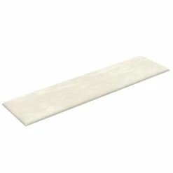 VidaXL Panneaux muraux 12 pcs Crème 60x15 cm Velours 1,08 m² -Matériaux de construction Soldes image 5 343843