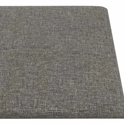VidaXL Panneaux muraux 12 pcs Gris clair 90x15 cm Tissu 1,62 m² 7 VidaXL Panneaux muraux 12 pcs Gris clair 90x15 cm Tissu 1,62 m² – Image 5