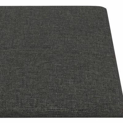 VidaXL Panneaux muraux 12 pcs Gris foncé 90x15 cm Tissu 1,62 m² 7 VidaXL Panneaux muraux 12 pcs Gris foncé 90x15 cm Tissu 1,62 m² – Image 5