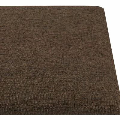 VidaXL Panneaux muraux 12 pcs Marron 90x15 cm Tissu 1,62 m² 7 VidaXL Panneaux muraux 12 pcs Marron 90x15 cm Tissu 1,62 m² – Image 5