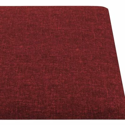 VidaXL Panneaux muraux 12 pcs Rouge bordeaux 90x15 cm Tissu 1,62 m² 7 VidaXL Panneaux muraux 12 pcs Rouge bordeaux 90x15 cm Tissu 1,62 m² – Image 5