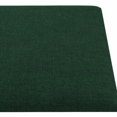 VidaXL Panneaux muraux 12 pcs Vert foncé 90x15 cm Tissu 1,62 m² 7 VidaXL Panneaux muraux 12 pcs Vert foncé 90x15 cm Tissu 1,62 m² – Image 5