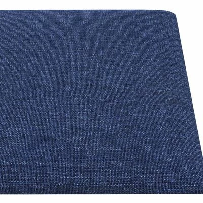 VidaXL Panneaux muraux 12 pcs Bleu 90x15 cm Tissu 1,62 m² 7 VidaXL Panneaux muraux 12 pcs Bleu 90x15 cm Tissu 1,62 m² – Image 5