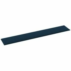 VidaXL Panneaux muraux 12 pcs Bleu 90x15 cm Velours 1,62 m² -Matériaux de construction Soldes image 5 343890
