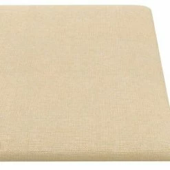 VidaXL Panneaux muraux 12 pcs Crème 90x30 cm Tissu 3,24 m² -Matériaux de construction Soldes image 5 343900