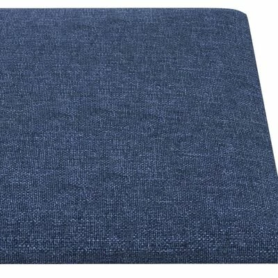 VidaXL Panneaux muraux 12 pcs Bleu 90x30 cm Tissu 3,24 m² 7 VidaXL Panneaux muraux 12 pcs Bleu 90x30 cm Tissu 3,24 m² – Image 5