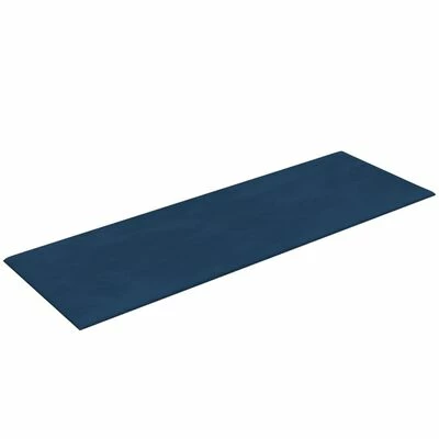 VidaXL Panneaux muraux 12 pcs Bleu 90x30 cm Velours 3,24 m² 7 VidaXL Panneaux muraux 12 pcs Bleu 90x30 cm Velours 3,24 m² – Image 5
