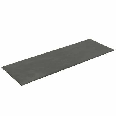 VidaXL Panneaux muraux 12 pcs Gris foncé 90x30 cm Velours 3,24 m² 7 VidaXL Panneaux muraux 12 pcs Gris foncé 90x30 cm Velours 3,24 m² – Image 5